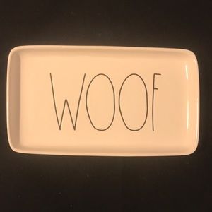 Rae Dunn "WOOF" Platter/Plate